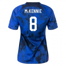 Camiseta de fútbol Estados Unidos McKENNIE 8 Mujer 2ª equipación Copa Mundo 2022